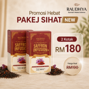 PAKEJ SIHAT : 2 Kotak Saffron Infusion